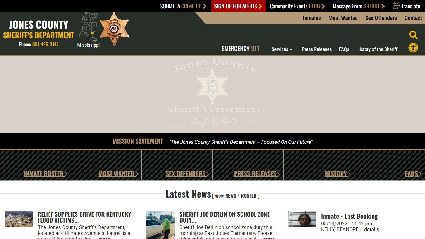 Inmate Roster - Jones County Sheriff MS